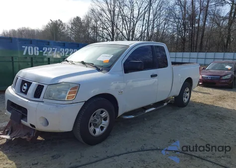 2004 Niss Titan Xe King Cab Xe z USA, uszkodzony, nr VIN 1N6AA06A84N524892